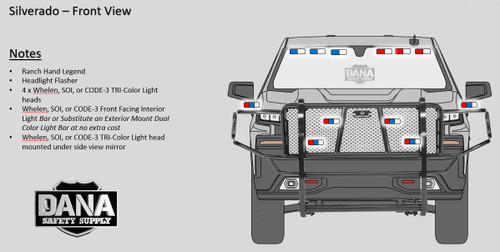 Ready to be ordered: New 2024 Chevy Silverado PPV 4WD Crew Cab Police Truck 147"; includes Admin Package (Emergency Lighting, Console, Siren, etc.), + Delivery, SILVA